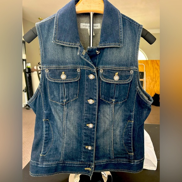 Chicos Denim Vest with Button Closure - Picture 2 of 4
